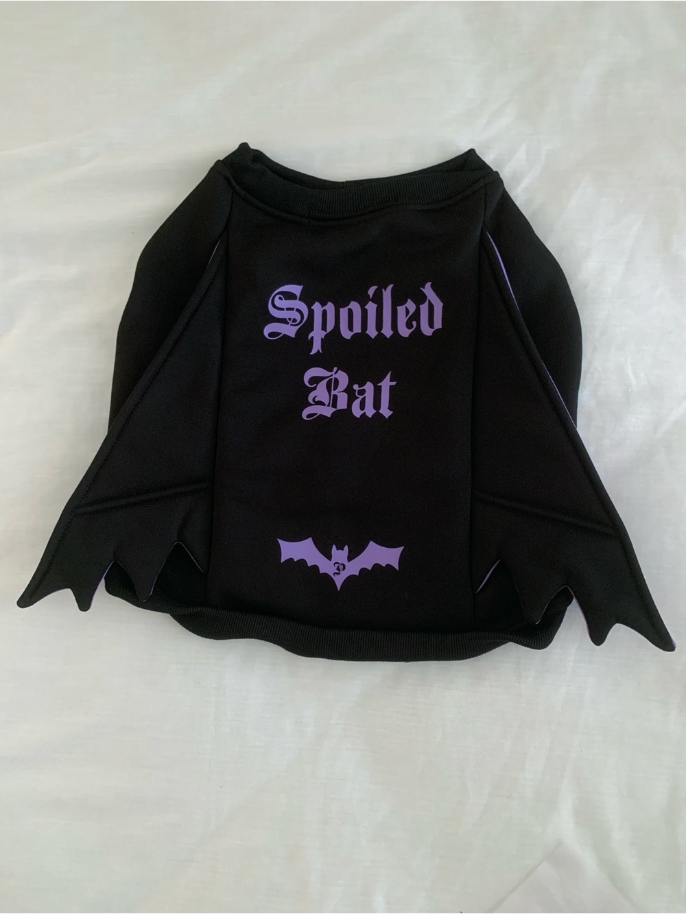 Victoria's Secret PINK Spoiled Bat Halloween Pet Costume Dog Hoodie Large NWT